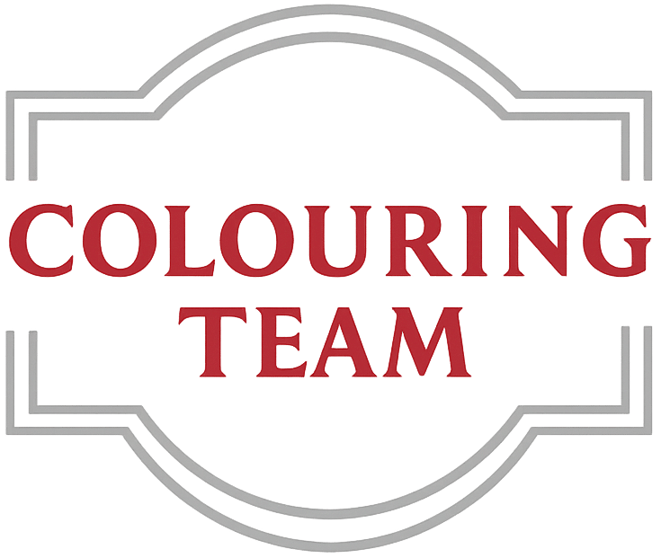 colouring team logo no margin