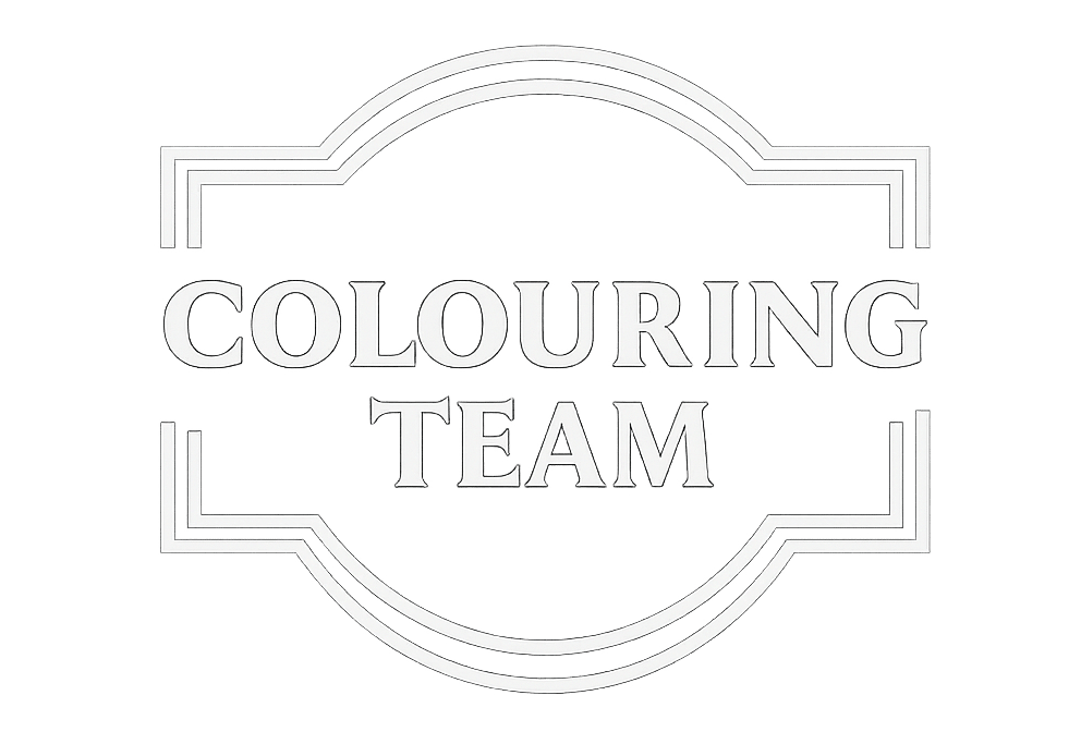 colouring team logo white